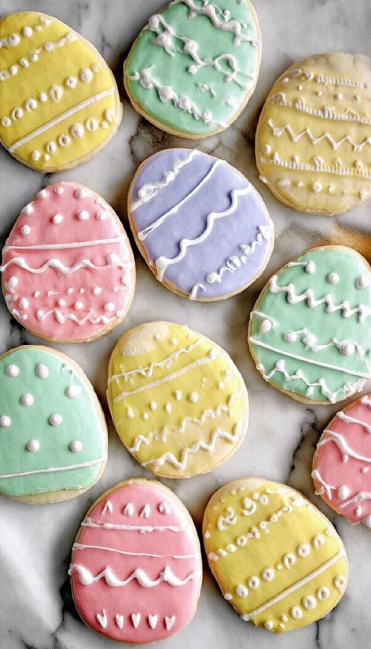 Easter Sugar Cookies with Royal Icing | Decorated Spring Cookie
