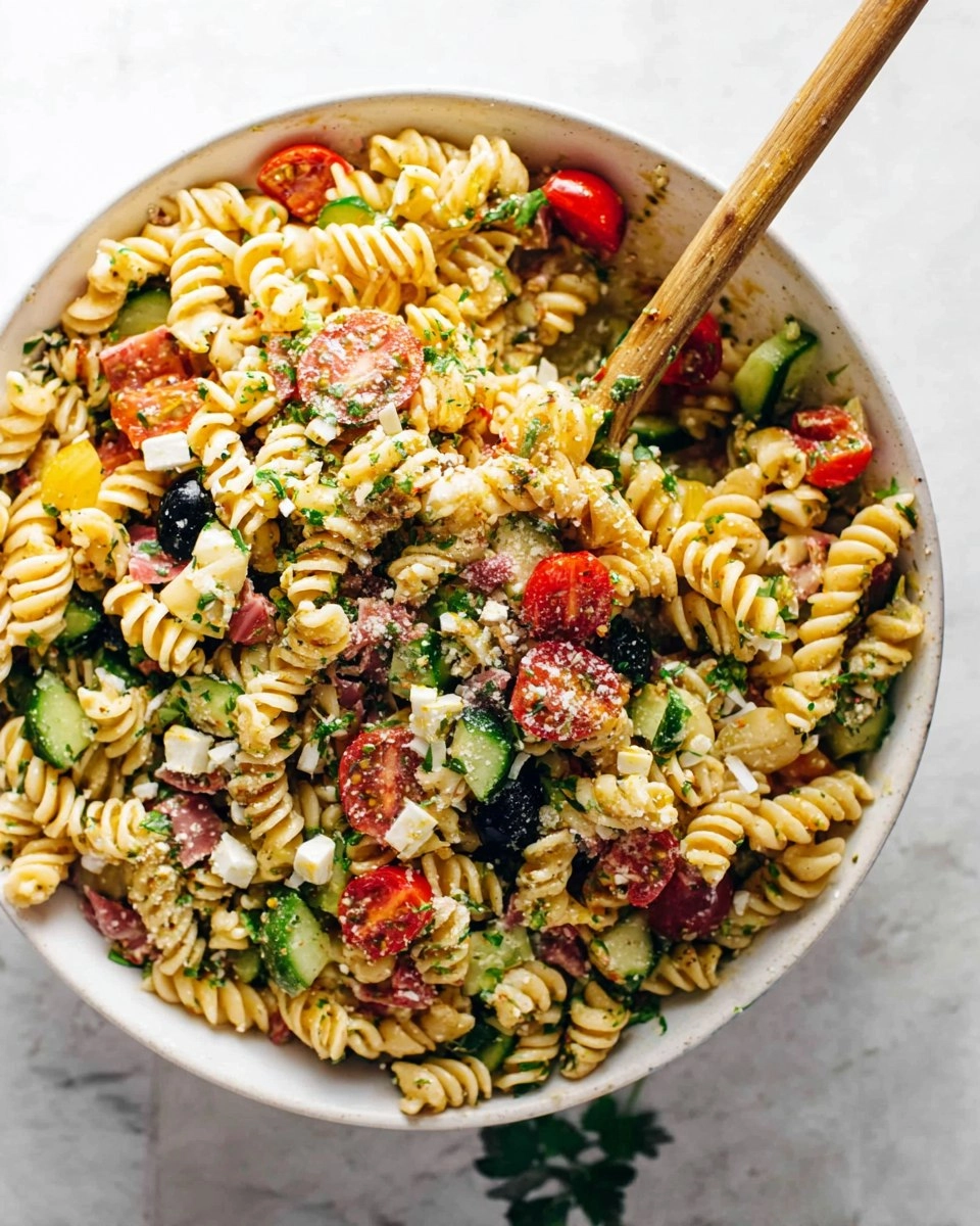 Easy Summer Pasta Salad (4 Ingredients) 3 Easy-Summer-Pasta-Salad-4-Ingredients-Recipe
