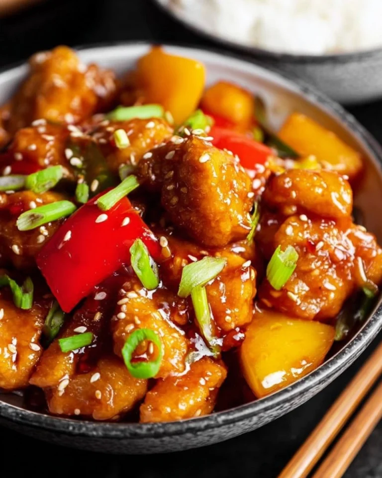 Easy-Sweet-and-Sour-Chicken-Healthy-One-Skillet-Recipe-Recipe