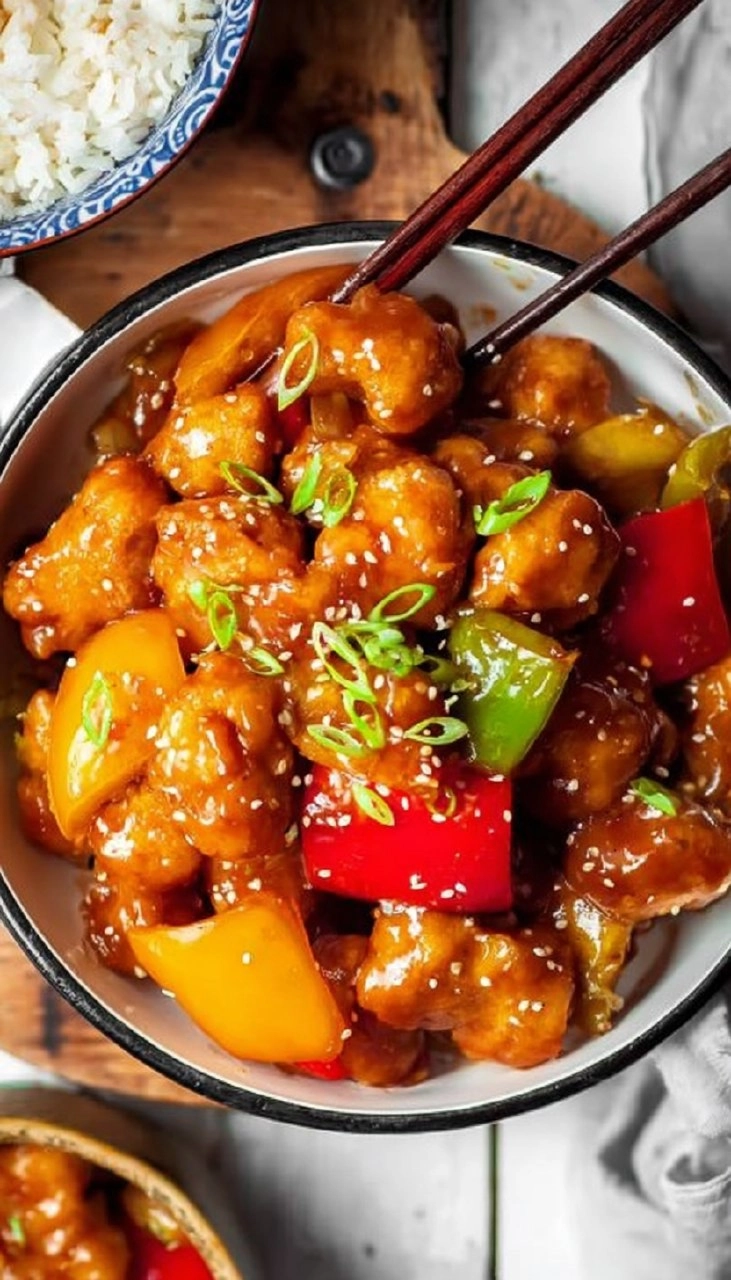 Easy Sweet and Sour Chicken (Healthy One Skillet Recipe)
