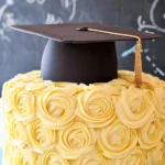 Elegant-Graduation-Cake-with-Fondant-Cap-Topper-Recipe