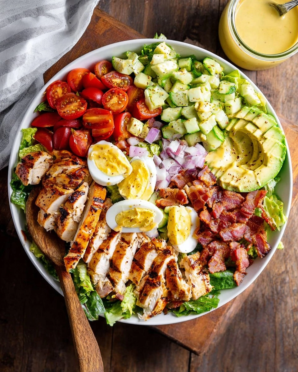 Healthy Grilled Chicken Cobb Salad with Honey Dijon Dressing 2 Healthy-Grilled-Chicken-Cobb-Salad-with-Honey-Dijon-Dressing-Recipe