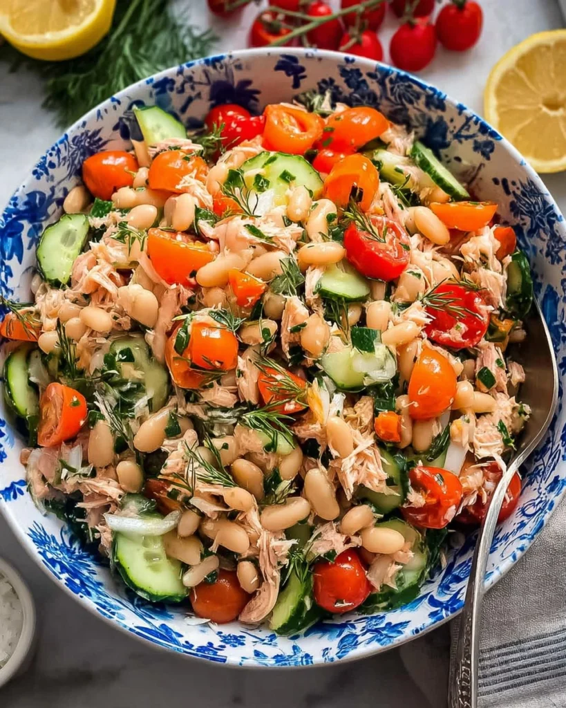 Mediterranean-White-Bean-Tuna-Salad-Recipe