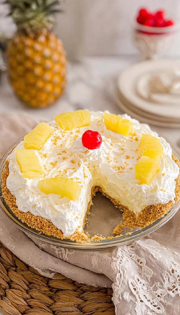 No Bake Pineapple Pie