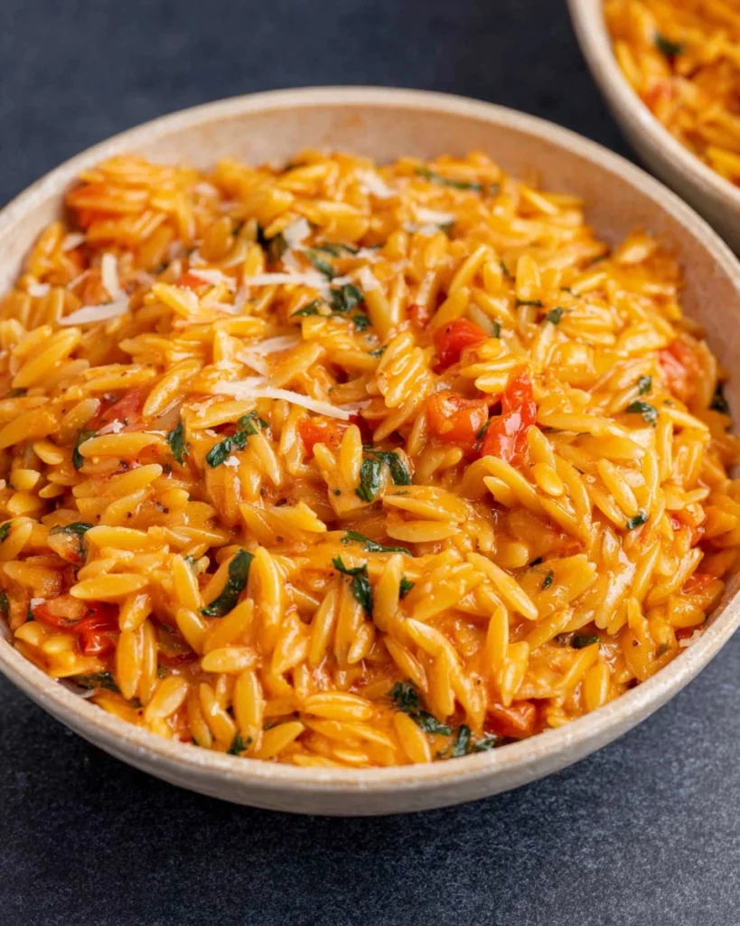 One-Pot-Creamy-Tomato-Orzo-Recipe