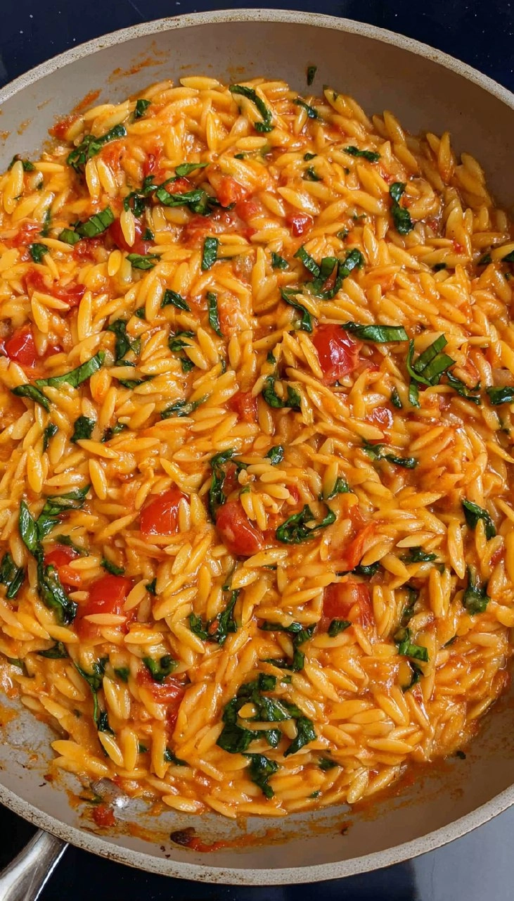 One Pot Creamy Tomato Orzo 147 One Pot Creamy Tomato Orzo