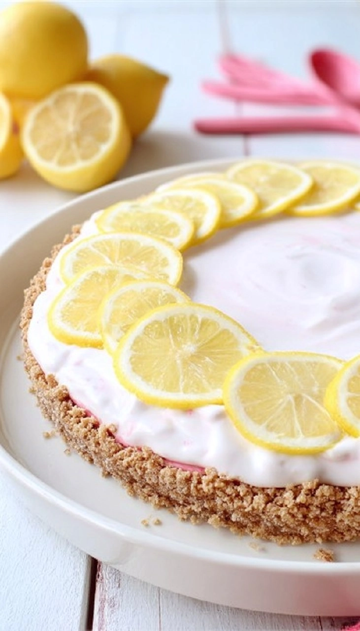 Pink Lemonade No-Bake Pie