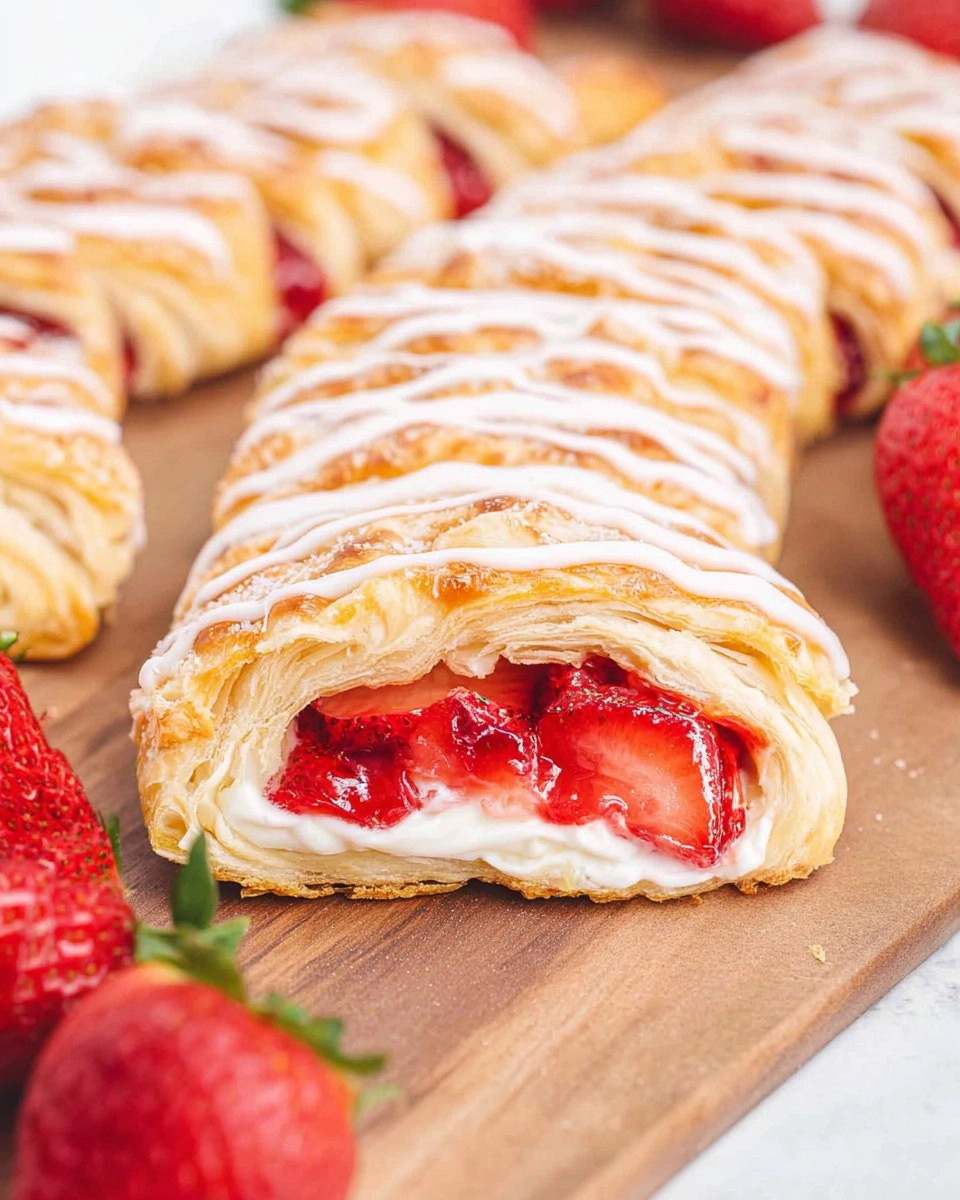 Strawberry Cream Cheese Danish | Easy Puff Pastry Breakfast Pastry