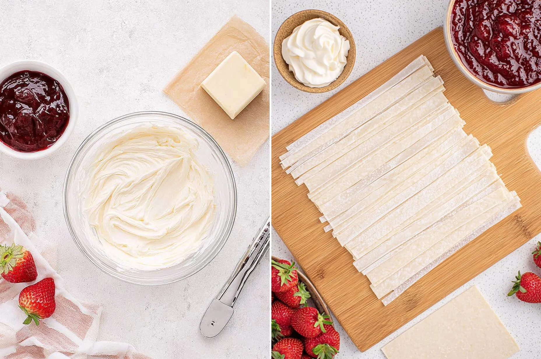 Strawberry Cream Cheese Danish | Easy Puff Pastry Breakfast Pastry