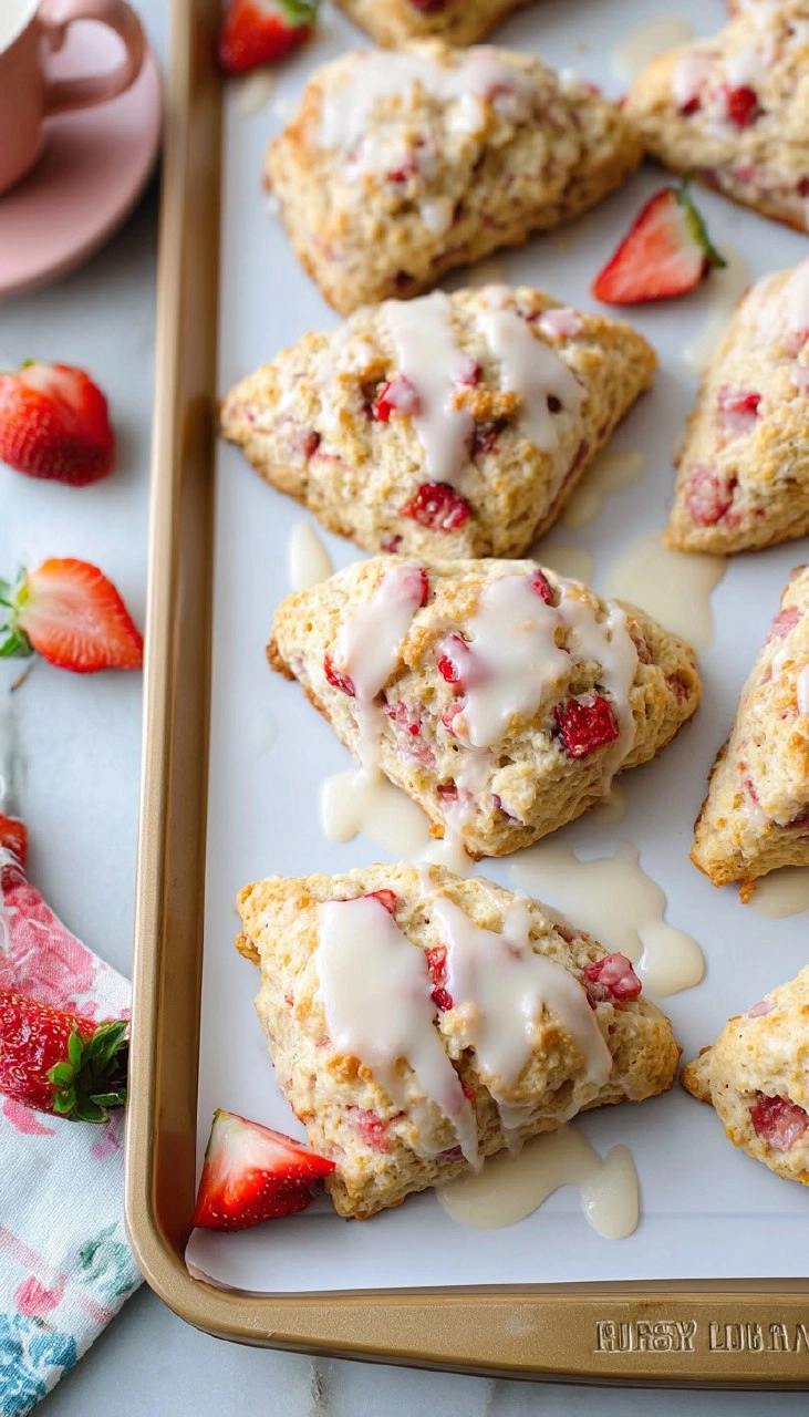 Strawberry Lemon Scones