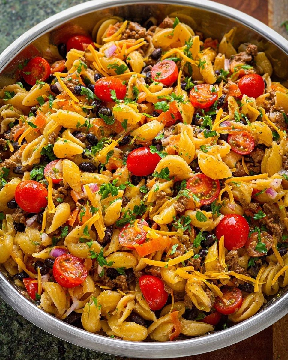 Taco Pasta Salad (Easy Summer Version)