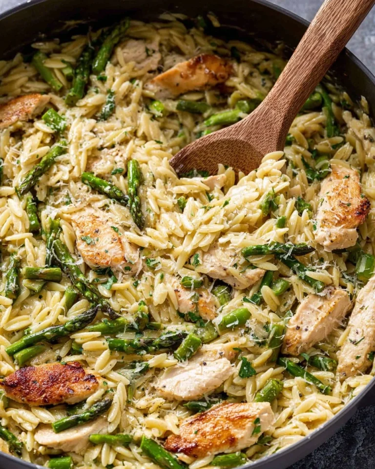 Asparagus-Orzo-with-Chicken-Recipe