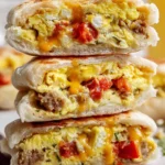 Breakfast-Stuffed-Cottage-Cheese-English-Muffins-High-Protein-Recipe