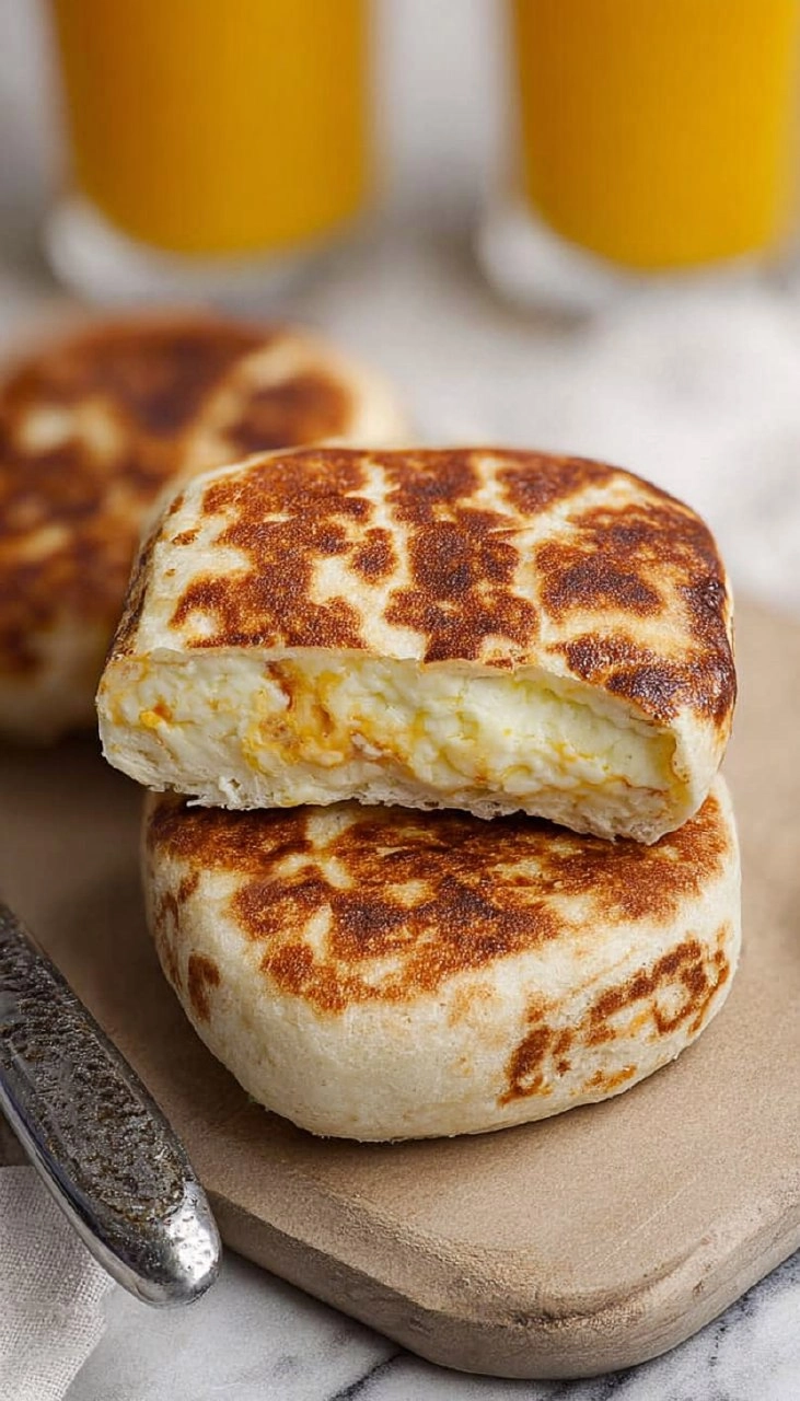 Breakfast Stuffed Cottage Cheese English Muffins (High-Protein!)