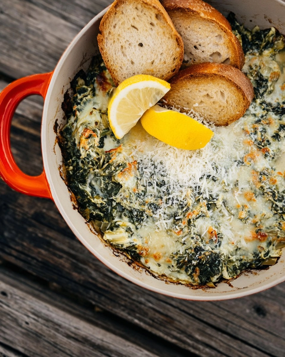 Campfire Spinach Artichoke Dip