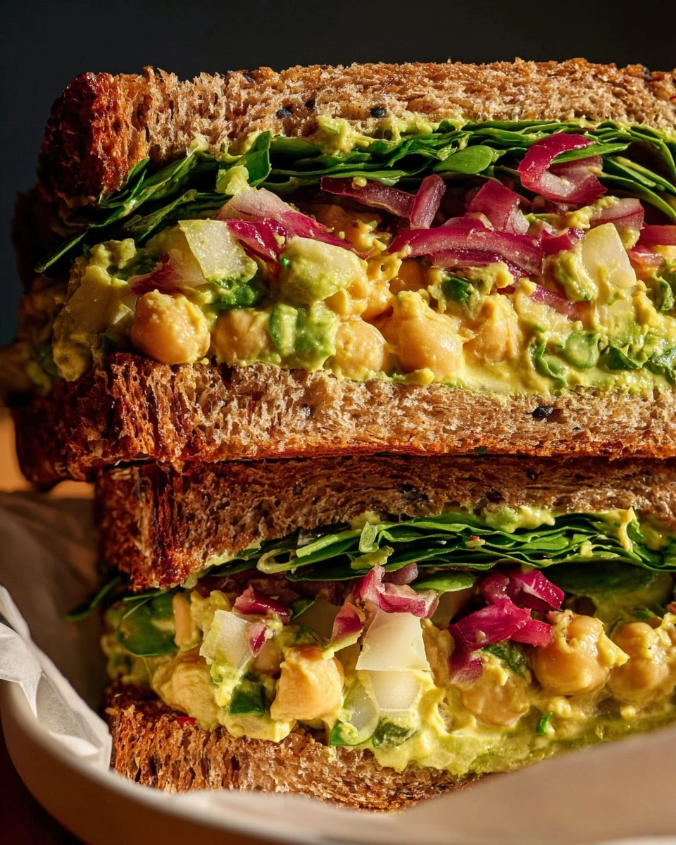 Caramelized Lemon Chickpea Salad Sandwich