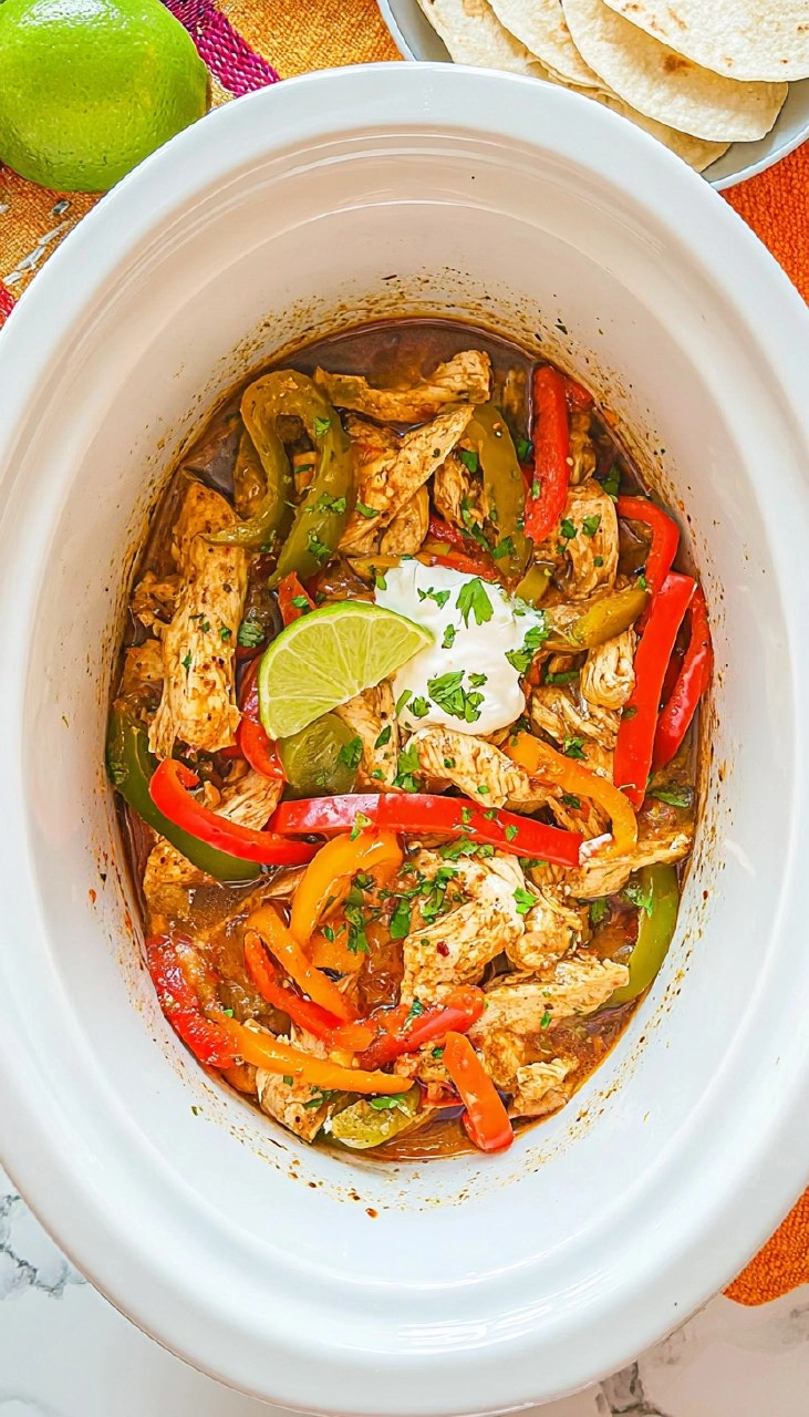 Crockpot Chicken Fajitas