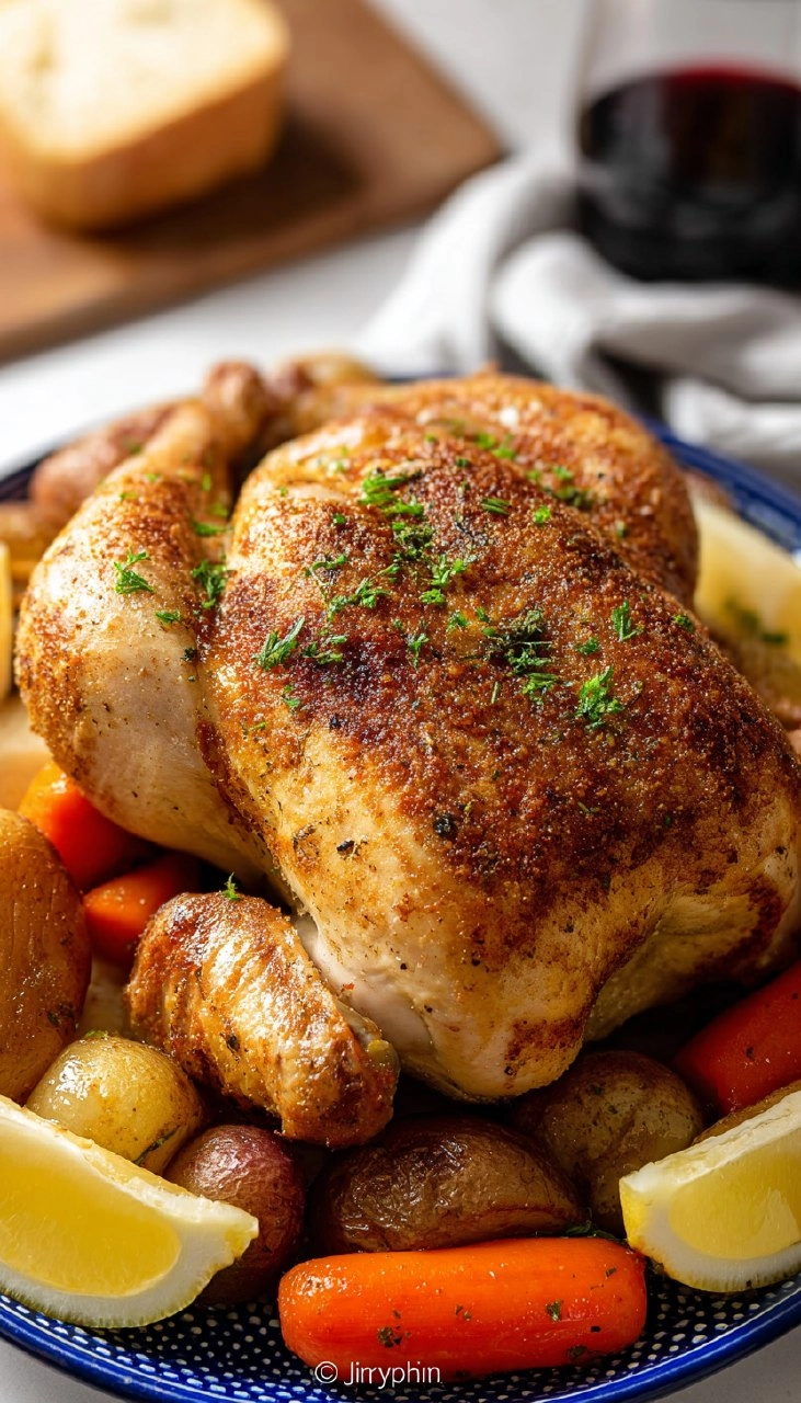 Crockpot Whole Chicken (10 Minute Prep)