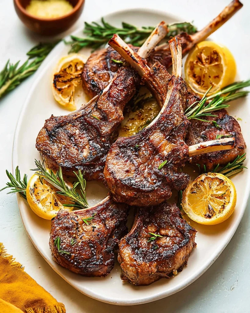Garlic-Rosemary-Lamb-Chops-with-Lemon-Butter-Recipe