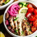 Greek-Chicken-Bowls-with-Lemon-Garlic-Tahini-Sauce-Healthy-Mediterranean-Bowls-Recipe