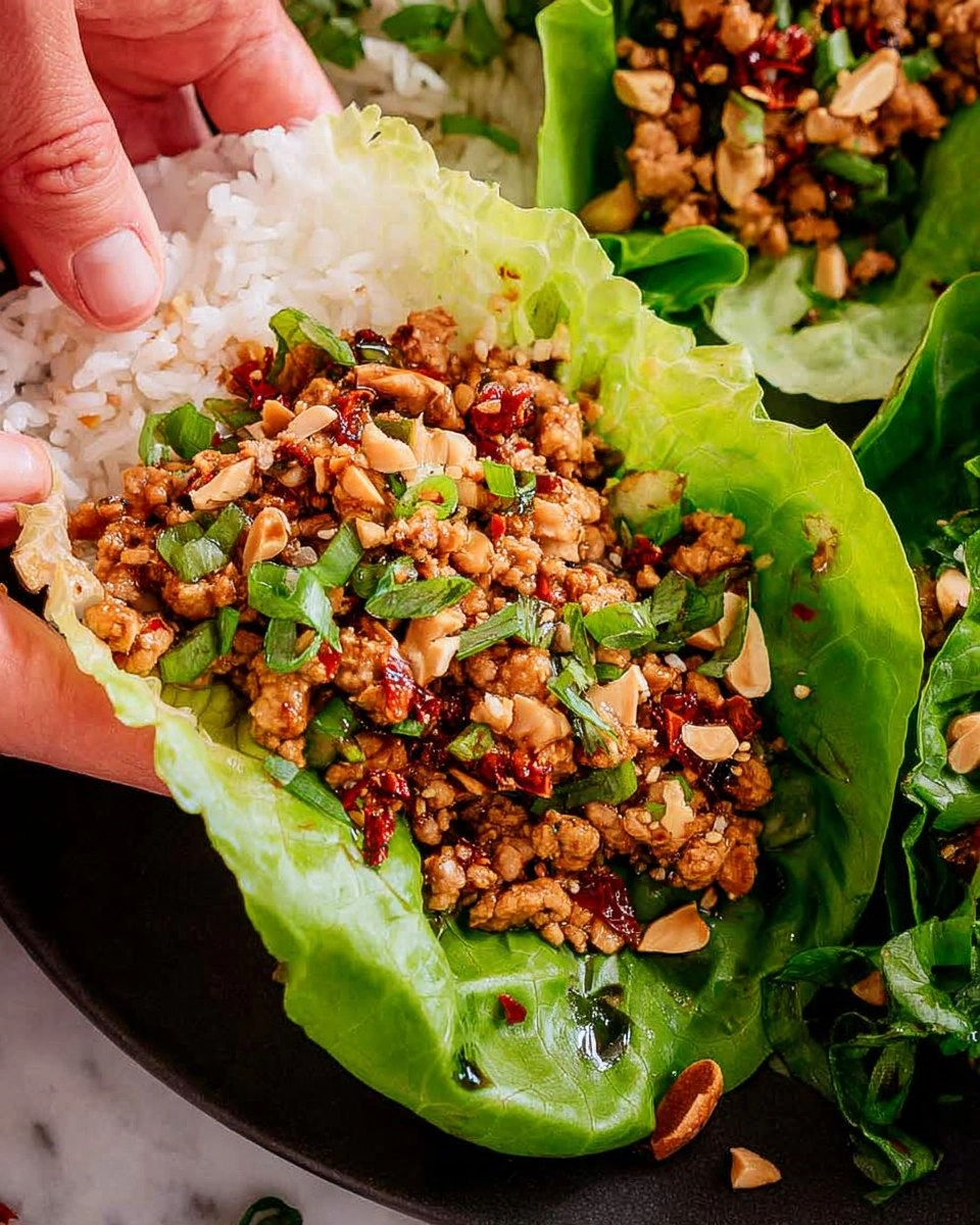 Ground Chicken Lettuce Wraps