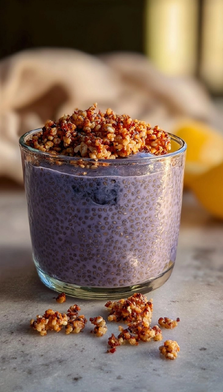 Lemon Blueberry Muffin Chia Pudding