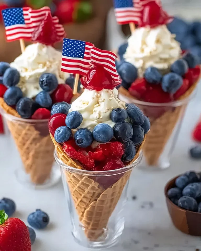 No-Bake-4th-of-July-Patriotic-Fruit-Cones-Recipe
