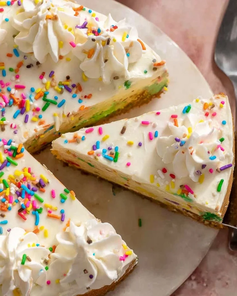 No-Bake-Funfetti-Cheesecake-Recipe
