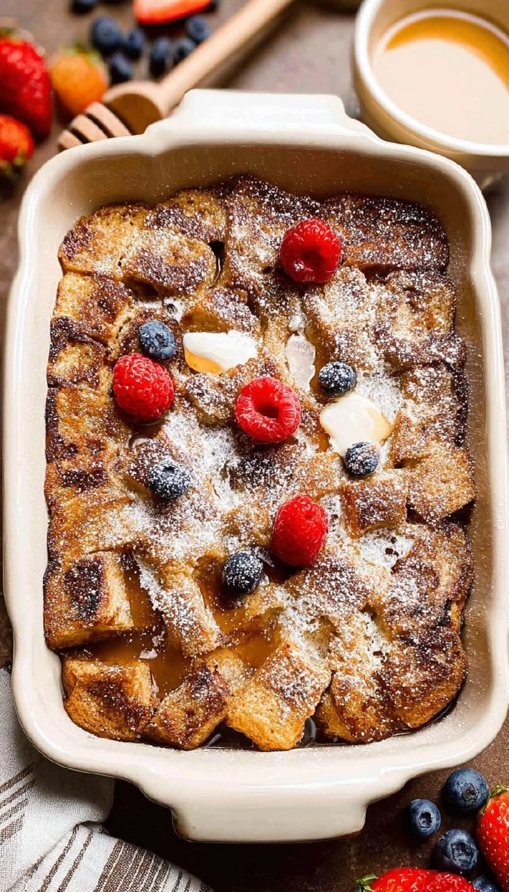 Overnight Vanilla Bean French Toast Casserole 130 Overnight Vanilla Bean French Toast Casserole