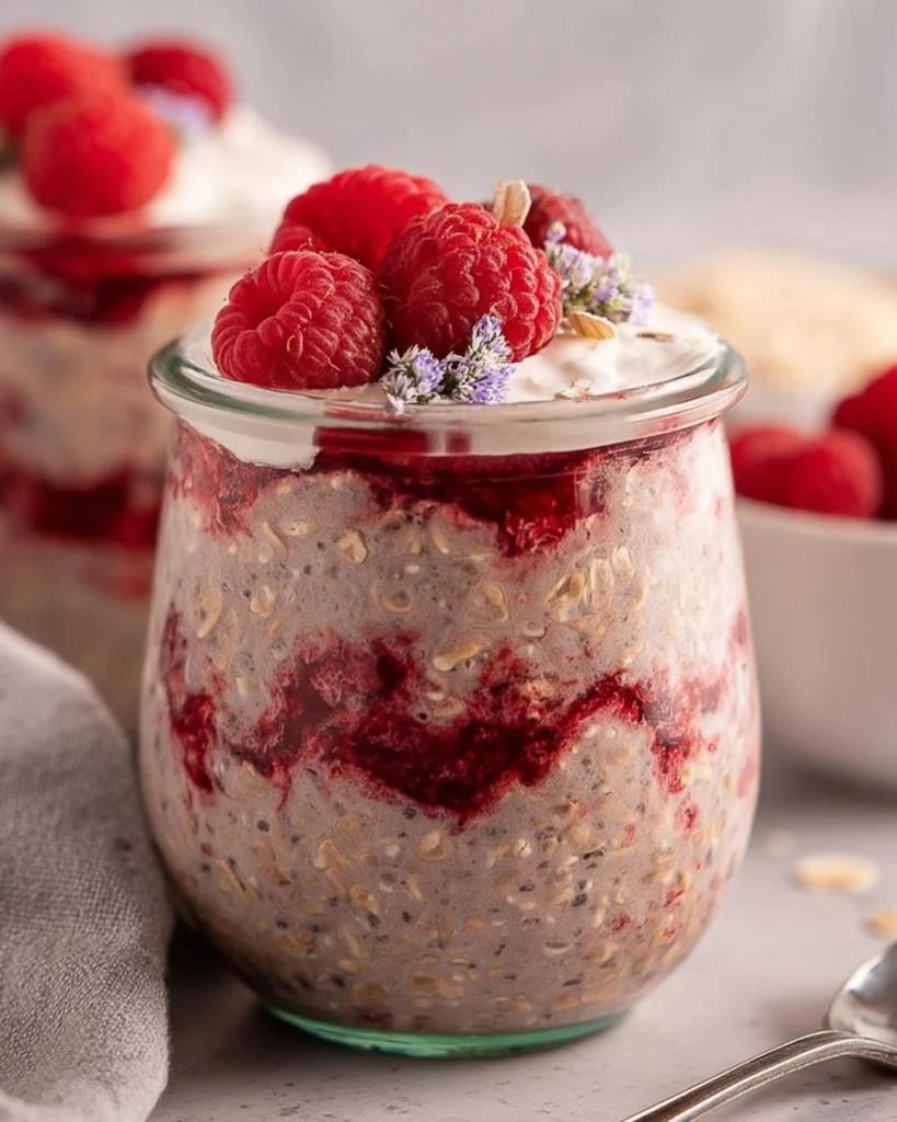 Raspberry-Overnight-Oats-Recipe