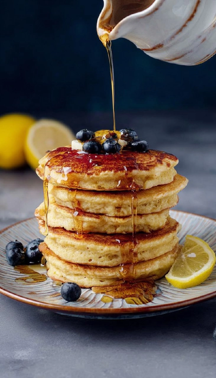 Vegan Lemon Ricotta Pancakes