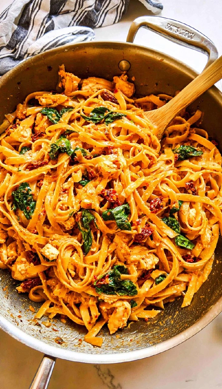 Whole Wheat Sun-Dried Tomato Basil Pasta