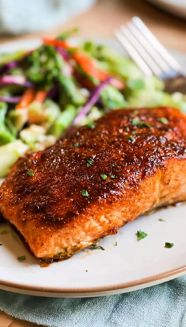 Air Fryer Sweet and Spicy Salmon