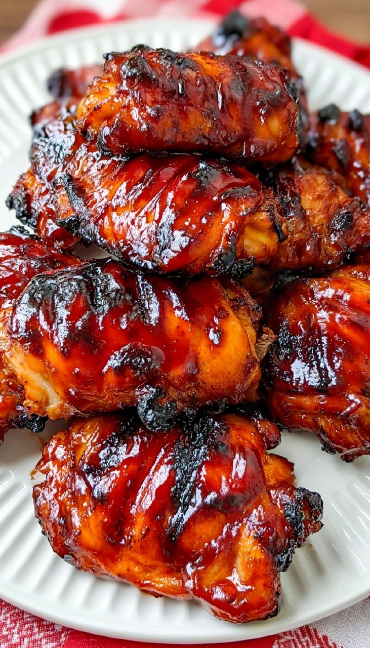 BBQ Chicken Thighs | Sticky Oven-Baked Summer Chicken Dinner