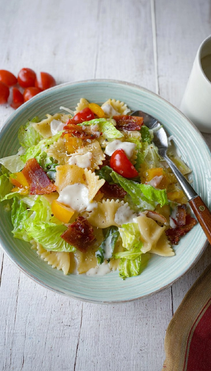 BLT Pasta Salad with Buttermilk Ranch Dressing