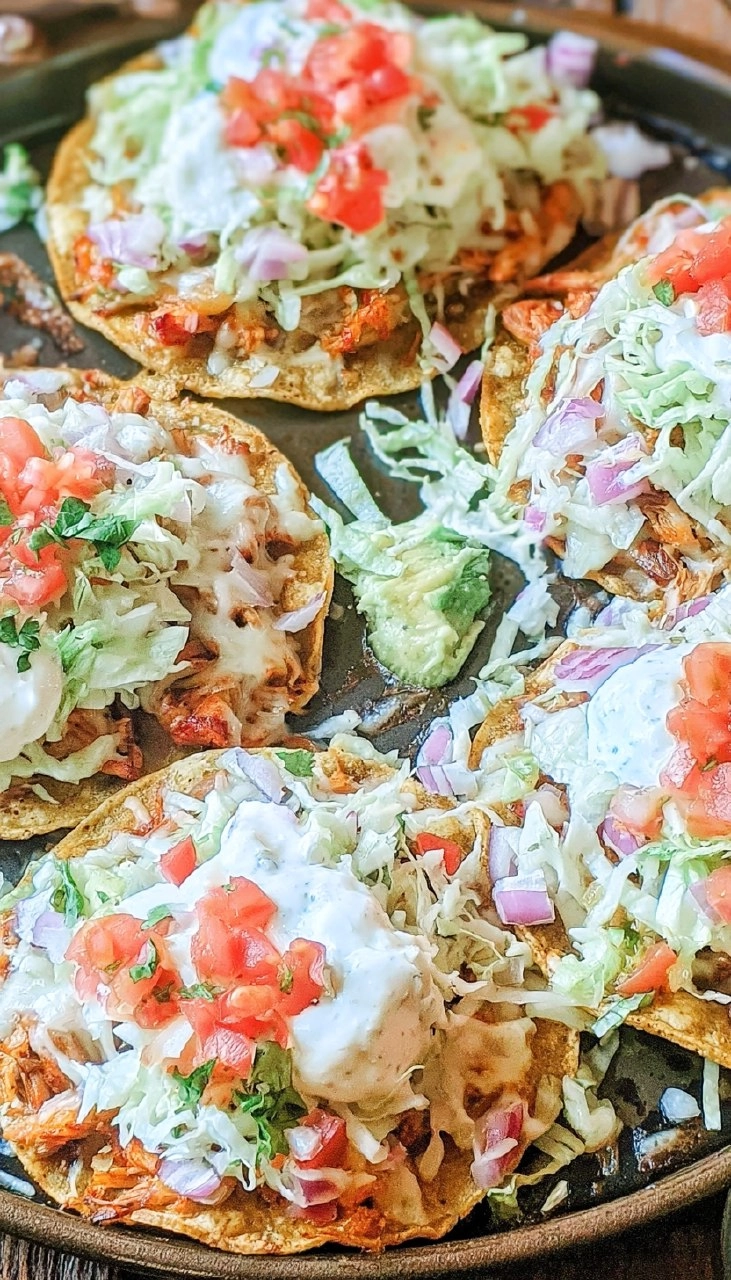 Baked Chicken Tostadas
