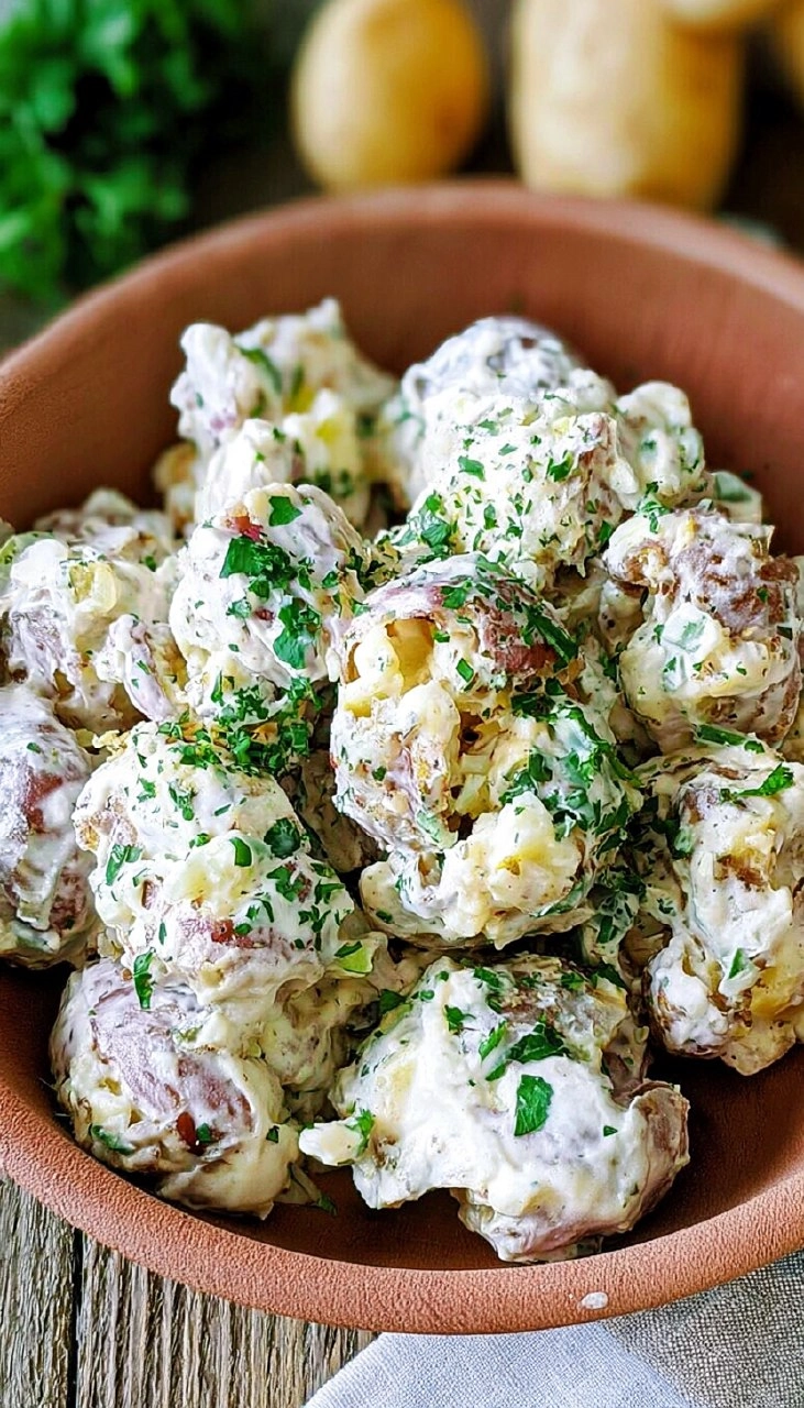 Buttermilk Smashed Potato Salad | Creamy BBQ Side for Memorial Day