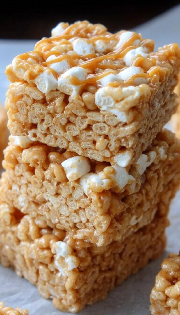 Caramel Rice Krispie Treats