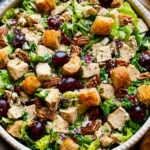 Chicken-Salad-with-Grapes-Pecans-and-Croissant-Croutons-Recipe