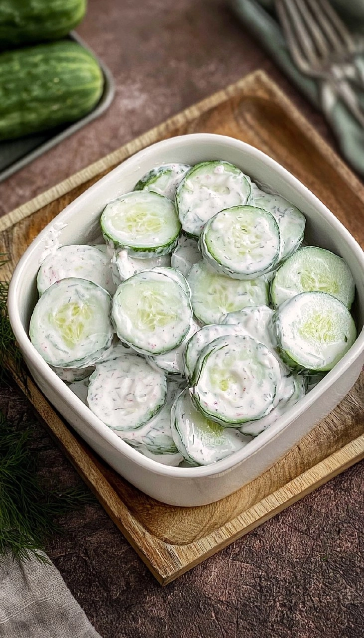 Creamy Cucumber Salad 75 Creamy Cucumber Salad