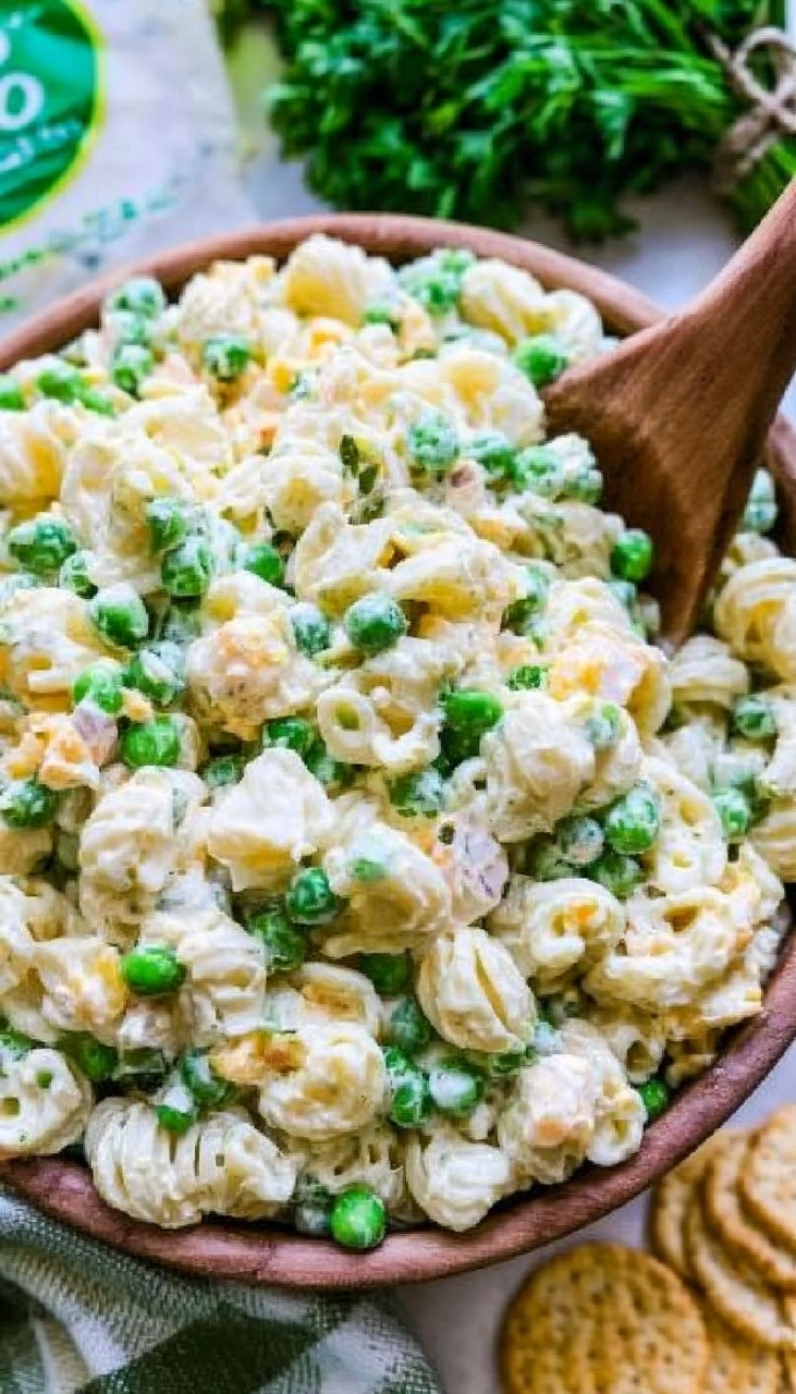 Creamy Ranch Pea Pasta Salad 110 Creamy Ranch Pea Pasta Salad