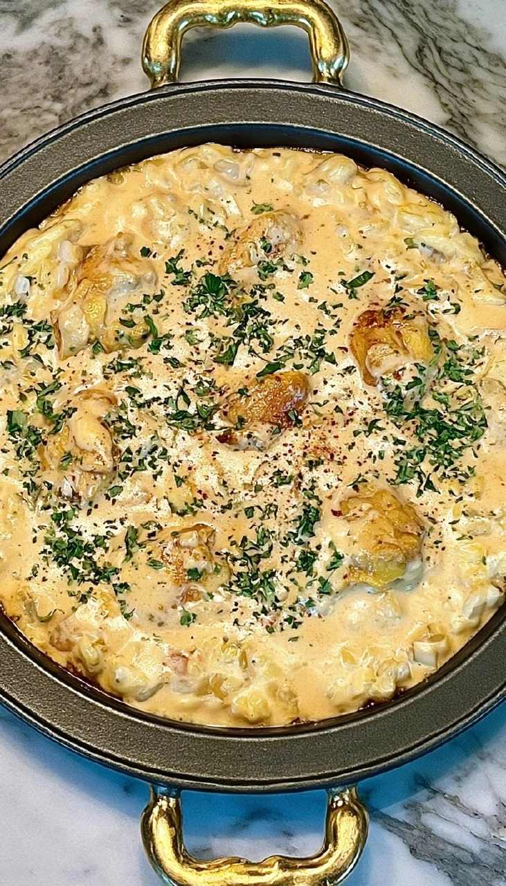 Creamy Smothered Chicken and Rice
