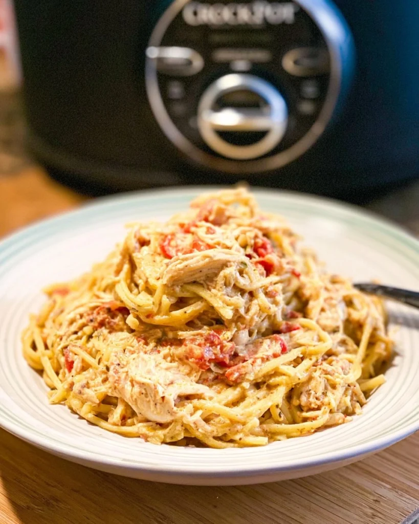 Crockpot-Chicken-Spaghetti-Recipe