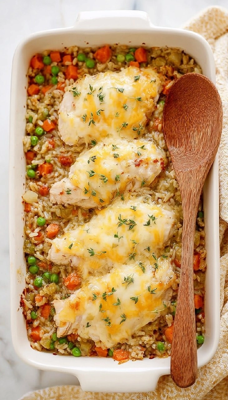 Easy Chicken and Rice Casserole