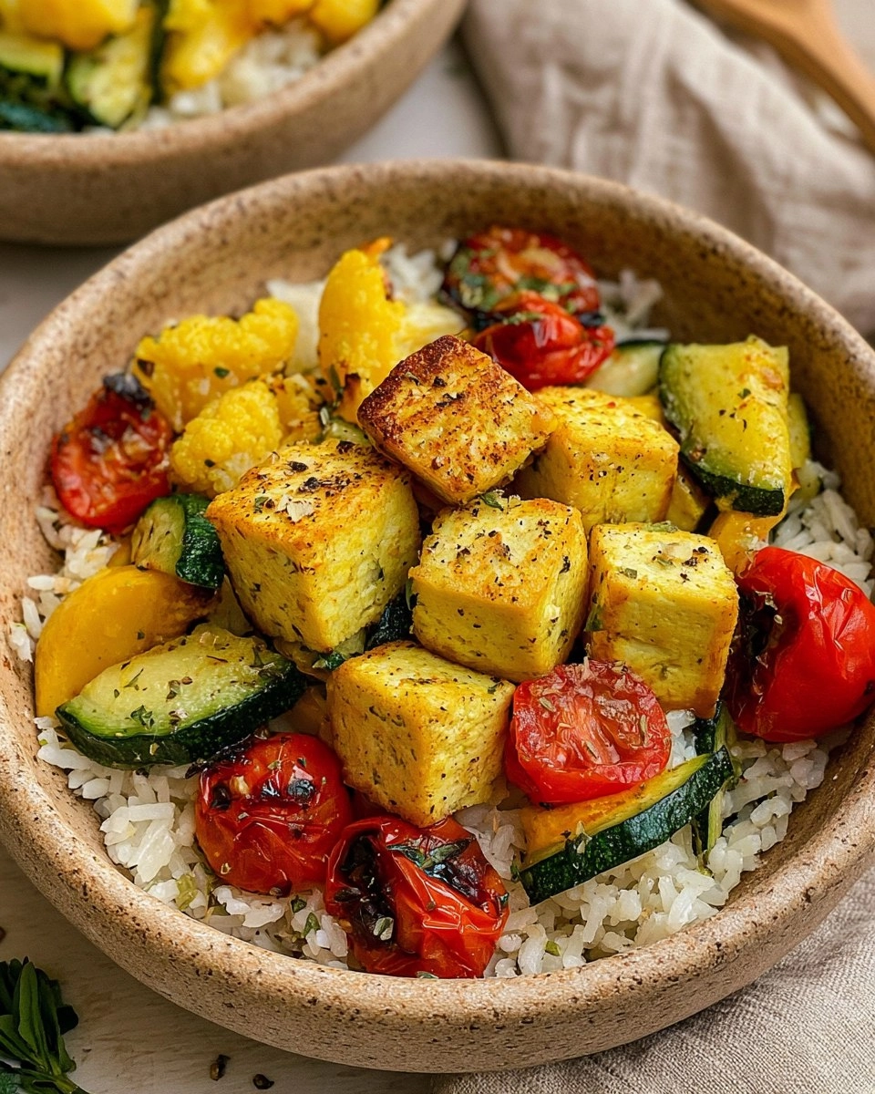 Greek Tofu &amp; Rice Bowls