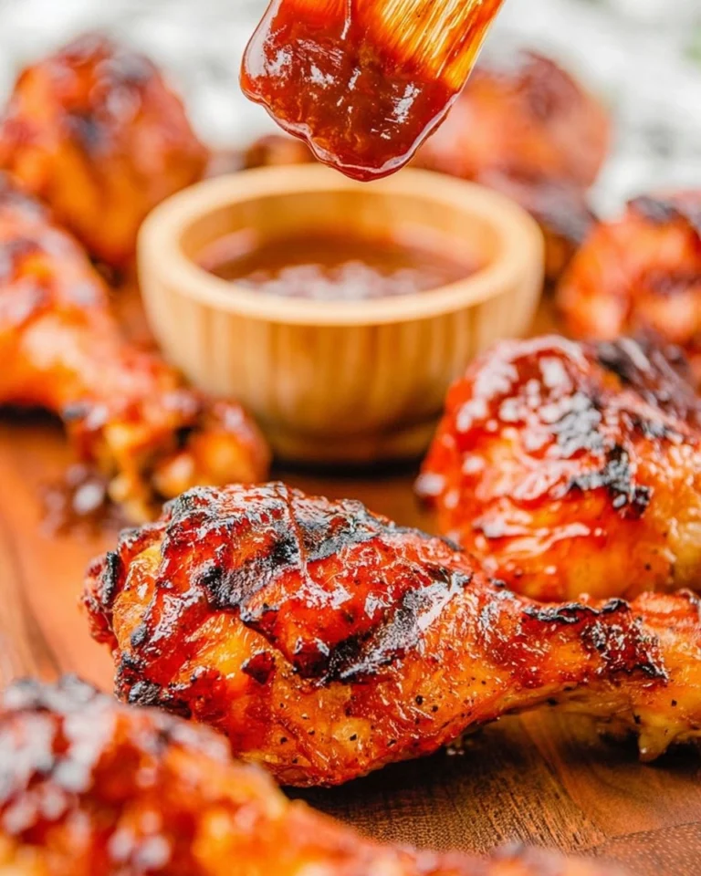 Grilled-BBQ-Chicken-Drumsticks-Sticky-Smoky-Summer-Cookout-Chicken-Recipe