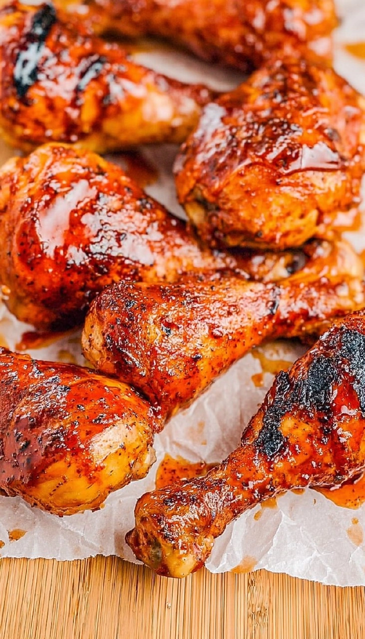 Grilled BBQ Chicken Drumsticks | Sticky Smoky Summer Cookout Chicken
