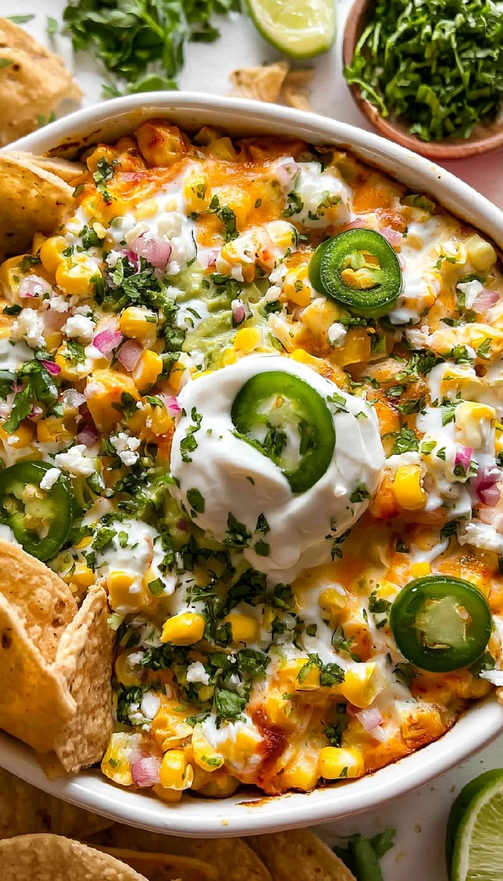 Mexican Street Corn Dip | Creamy Crowd-Pleasing Cookout Appetizer