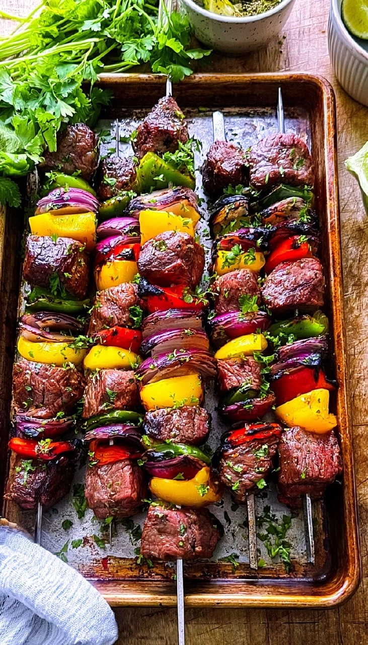 Steak Kabobs | Easy Grilled Skewers for Dad’s Cookout 140 Steak Kabobs | Easy Grilled Skewers for Dad’s Cookout