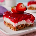 Strawberry-Pretzel-Salad-Sweet-No-Bake-Potluck-Dessert-Recipe